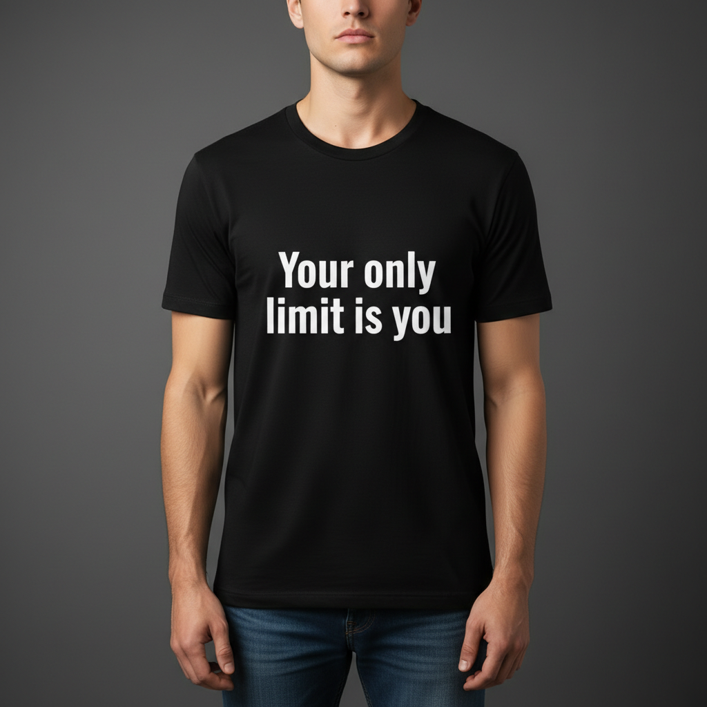 Your Only Limit Is You — Black T-Shirt